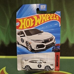 HotWheels 2018 White Honda Civic Type R